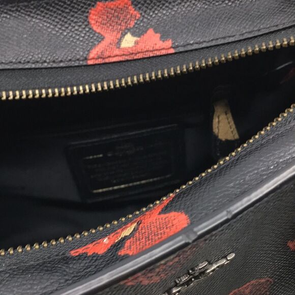 Coach Crosby Mini Carryall Satchel Floral Print Coated Canvas 33856 - Picture 15 of 17